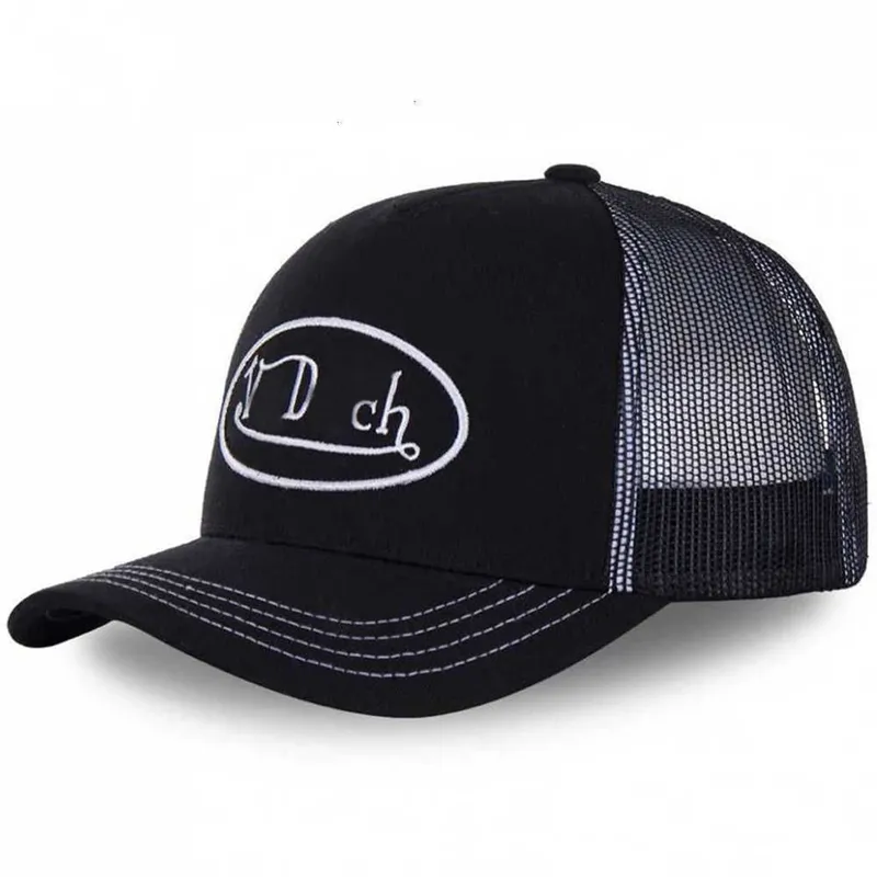 Von Designer Dutch hat cap for women mens Vondutchhats Luxury Usa High Street Trucker Hats Baseball Golf Travel Party Hip Hop Sun Protection Snapback Adjustable Fit
