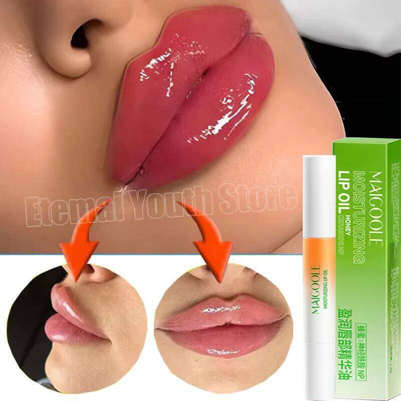 Instant Lip Plumping Gloss Reduce Fine Lines Plumper Serum Exfoliating Lasting Moisturizing Liquid Nourish Sexy Beauty Cosmetics free shipping