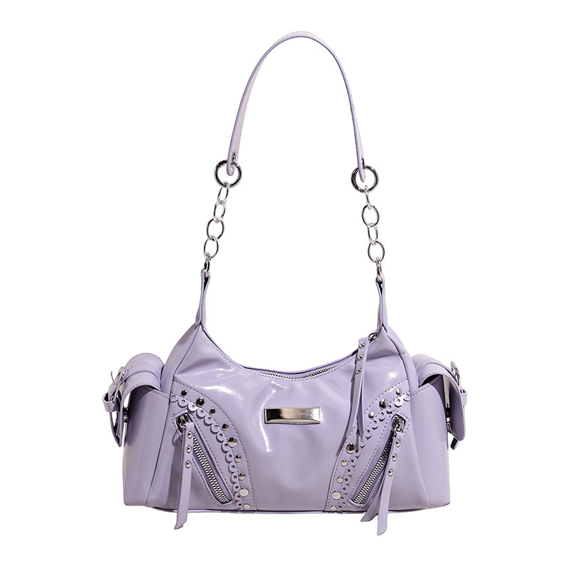 Free shipping 2025 new designer Shoulder totes Bags womans ladies flap lady fashion casual handbag women crossbody Underarm Rivet locomotive armpit ba