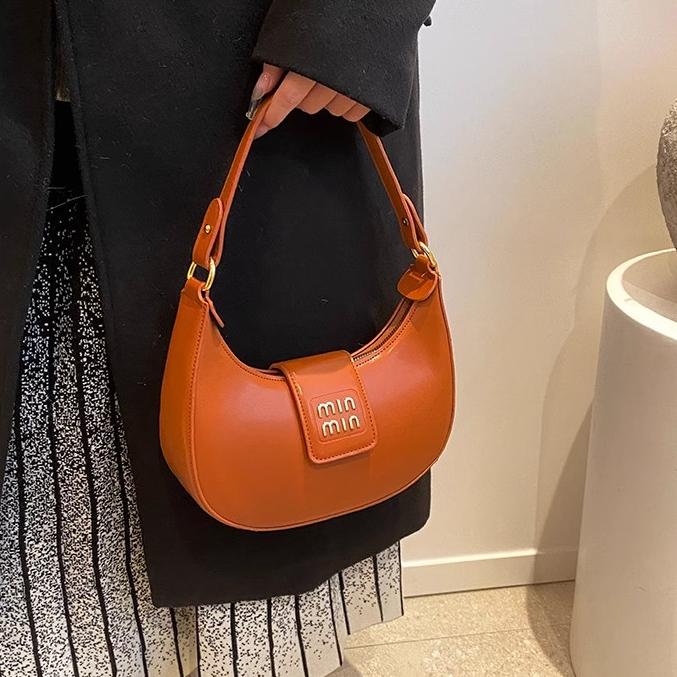 Designer bag shoulder bag handbag armpit bag high-quality women's handbag wallet leather metal badge homeless bag crossbody bag black classic arm