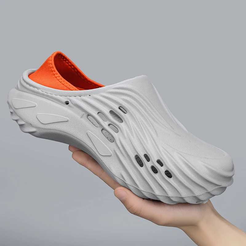 New Summer Mens Slippers Casual Sneakers Thick Sole Garden s Supper Light Injection Men EVA Water Shoes Outdoor Beach Shoes Y250626
