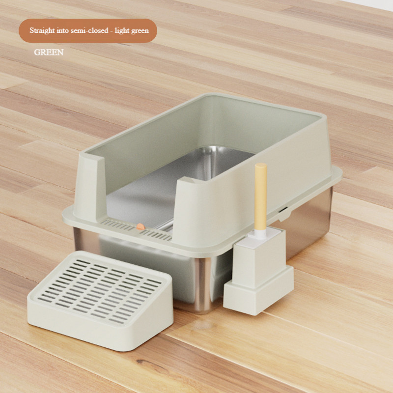 Semi Enclosed Breathable Cat Toilet Durable & Convenient Disassembly Feature