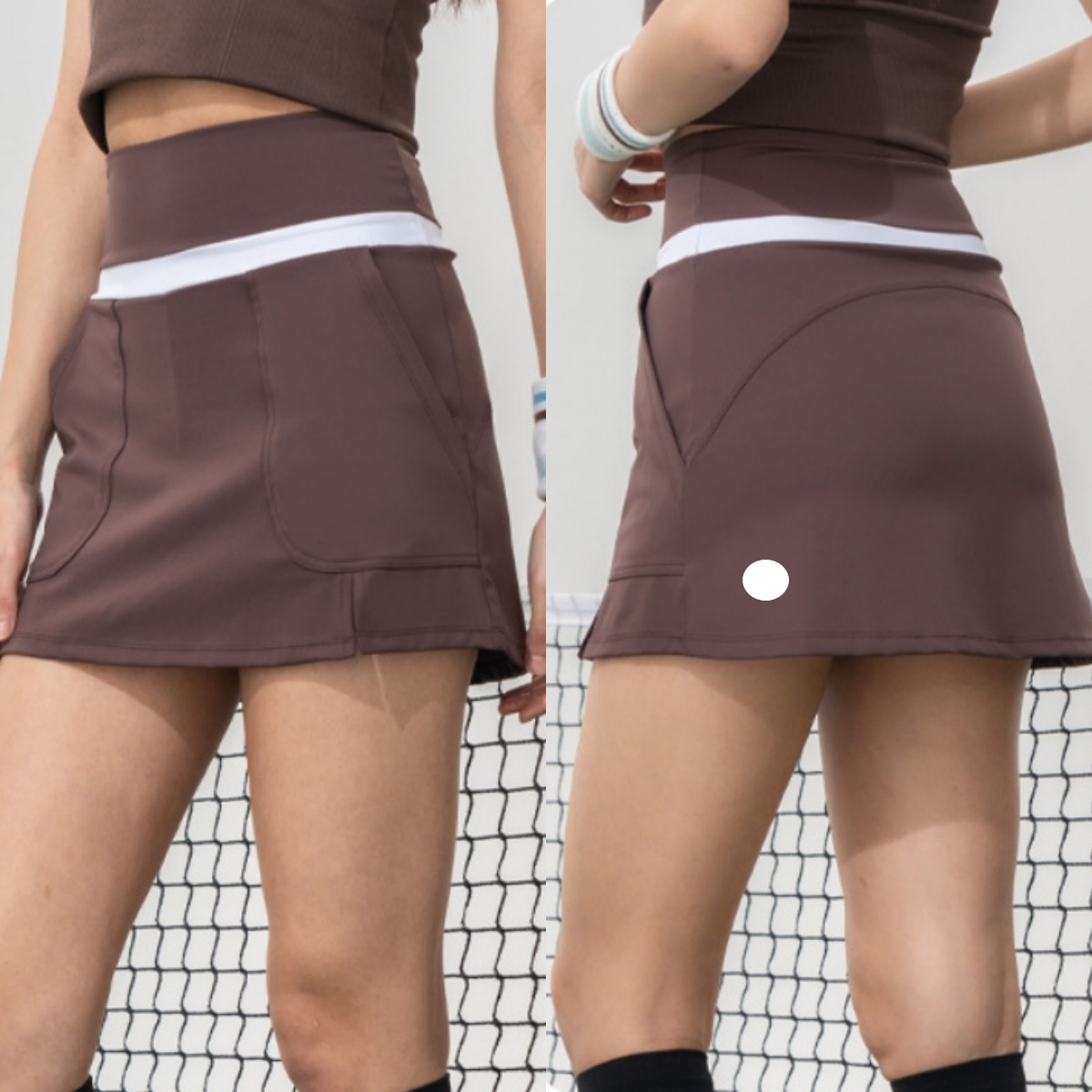 2025--Breathable Sports Training Skirt for Women Women's High-Waisted Active Wear Skort Ideal for Tennis Athletic Short Skirt