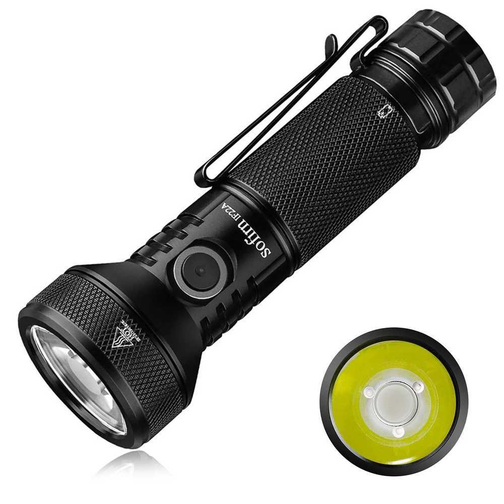 Sofirn IF22A LED Flashlight 21700 USB C 3A SFT40 2100lm 680M Throw Rechargeable Powerful Reverse Charging Torch Outdoor W250701
