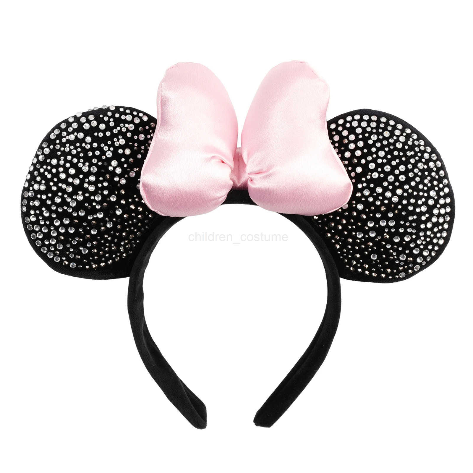 Disney 2025 Disney Minnie Mouse Ear Headband New Holiday Christmas Snowman Headdress Cosplay for Adults Kids Hair Accessories W250717