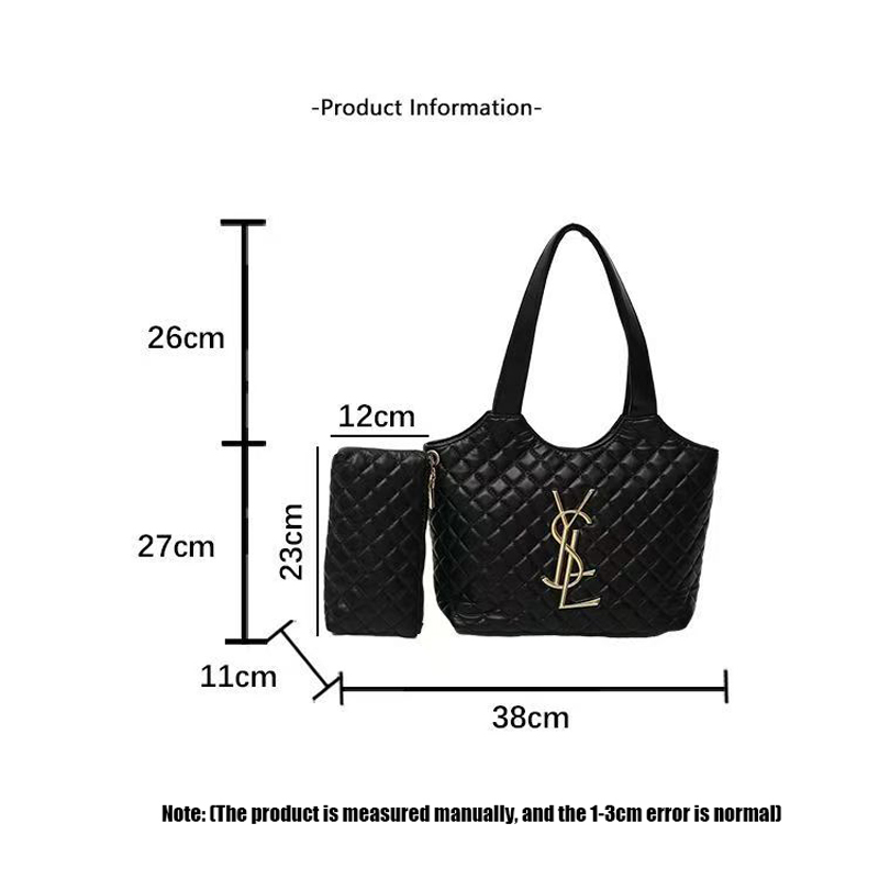 designer bag Summer high-end texture bucket bag, large capacity shoulder bag, versatile tote bag, underarm bag Large capacity pack