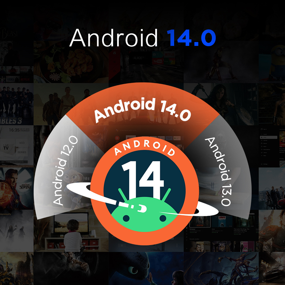 Tanix TX5 Android 14.0 ATVOS TV Box Amlogic S905Y5 Quad Core AV1 BT 2.4G&5G Dual Wifi 4K HD Set Top Box Media Player 100M LAN