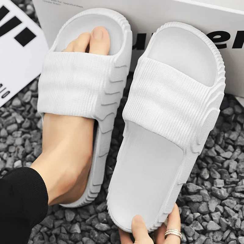 Soft He Slippers Couple Summer Indoor Skid Proof Bathro Slippers Sandals Hotel Solid Color Men Women Flip Flops Flat Shoes Y250626