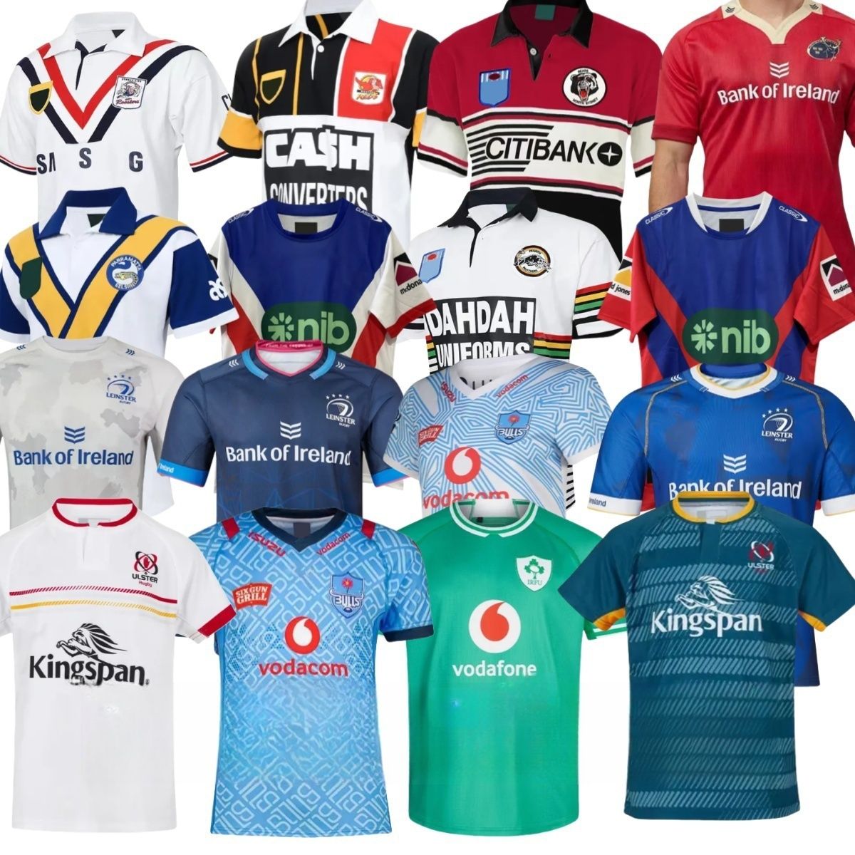 25 ULSTER Rugby Jerseys 24 Ireland Cowboys LEINSTER The City of Munster PARRAMATTA EELS PENRITH PANTHERS CANBERRA Football Shirts men.323