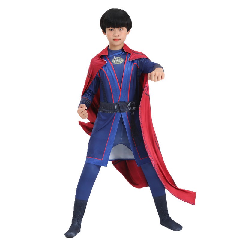 Children's performance costume cloak red cloak mage role-playing costume COS doctor costume