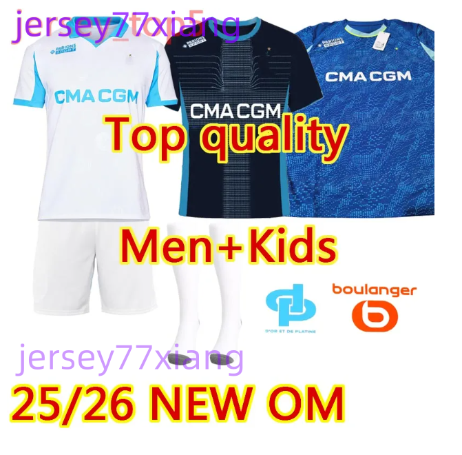 2025 26 Mmarseille Soccer jerseys GREENWOOD OUNAHI harit BALERDI maillot MarseilleES 25 26 OM football shirt man KIDS kit hommes enfants RONGIER home away GOUIRI