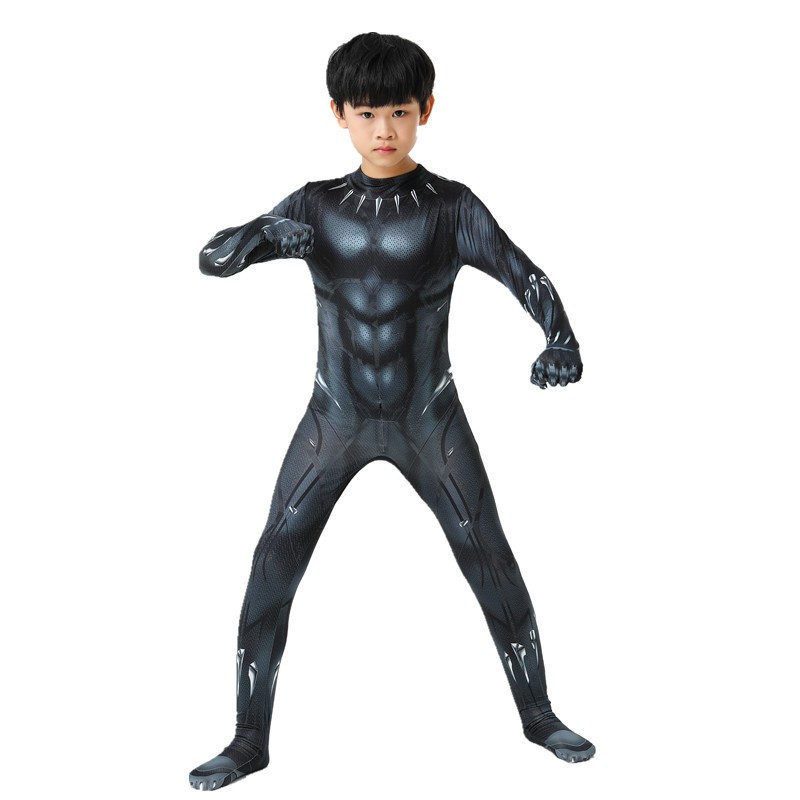 Children's costume animation game role-playing costume COS Panther battle masked mask hero role costume