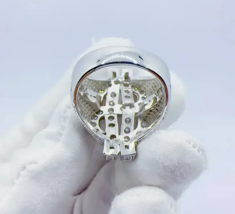 Pass Diamond Tester Dollar Rings 925 Silver Hip Hop Moissanite Men Ring