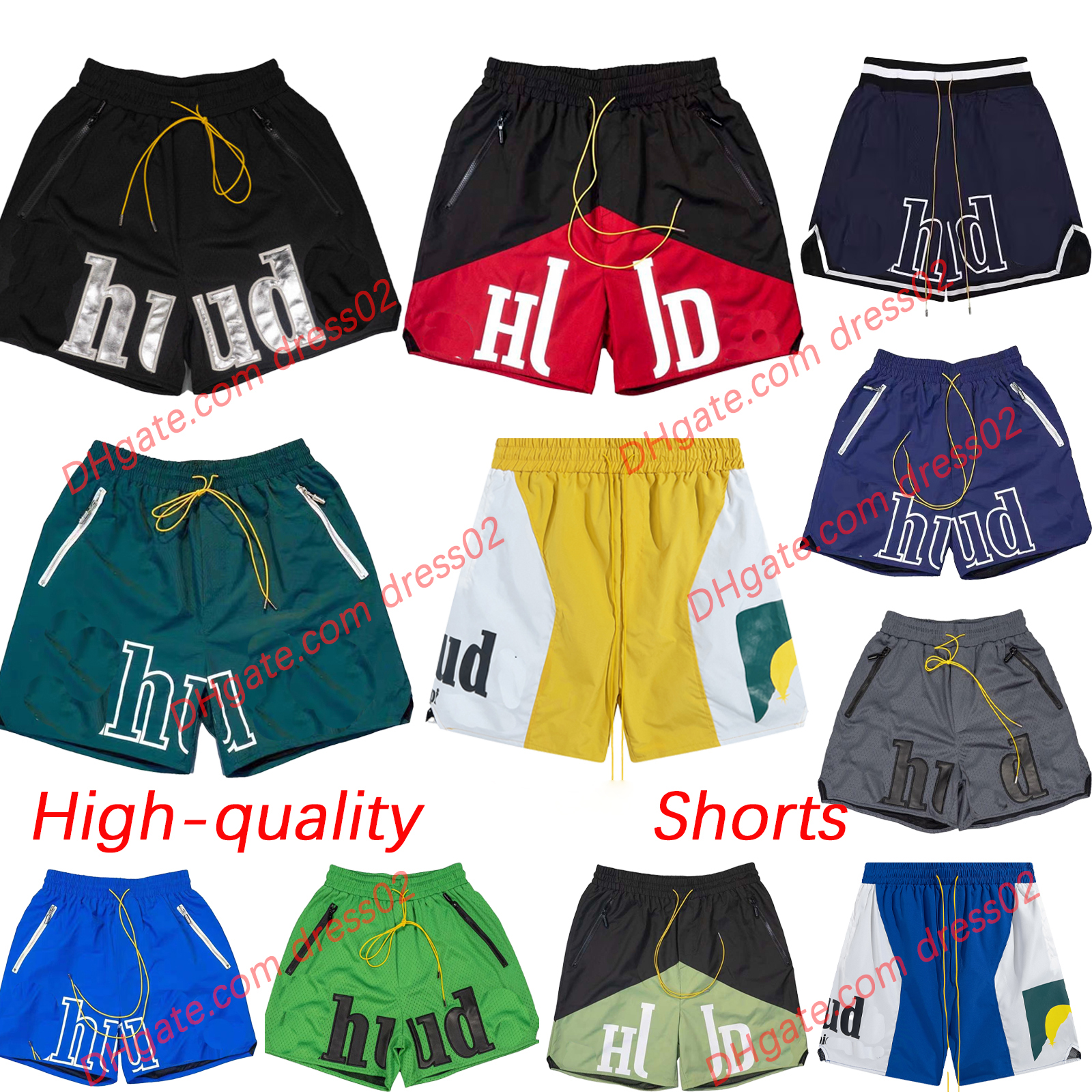 2025 new designer shorts rhudes shorts summer fashion beach mens shorts men high quality street wear red blue black purple pants mens short US size S-2XL