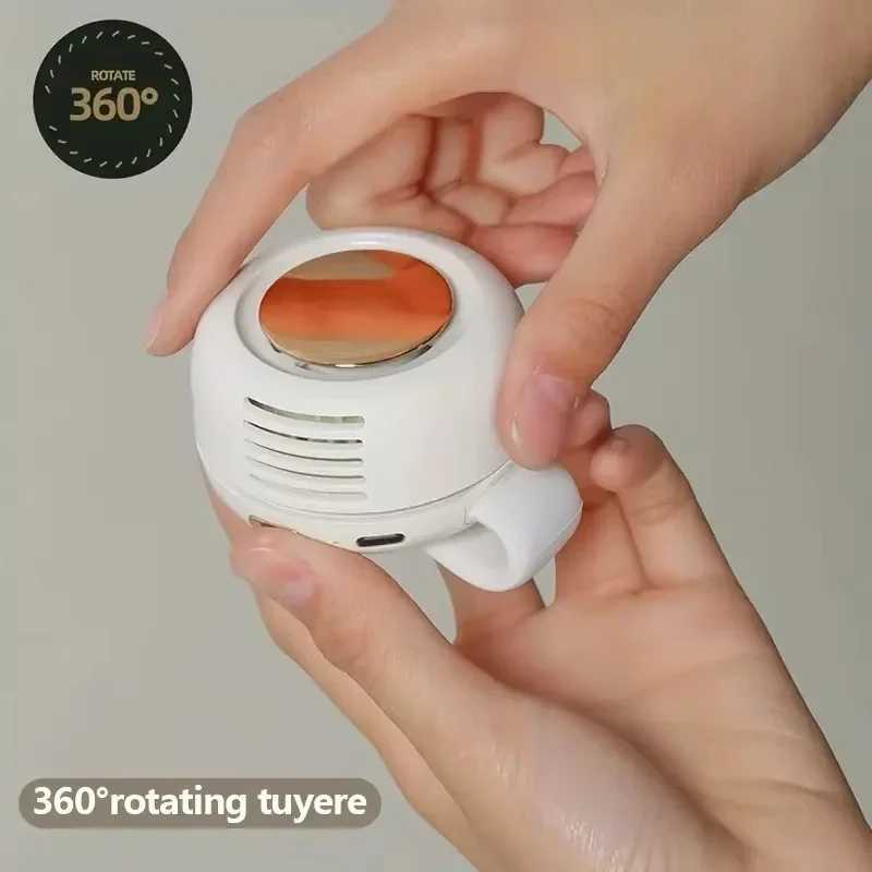 Bladeless Mini Fan Portable Handheld Rechargeable Electric Fan Clip Waist Fan Suitable for Outdoor Ventilation Desktop Small Fan T250625