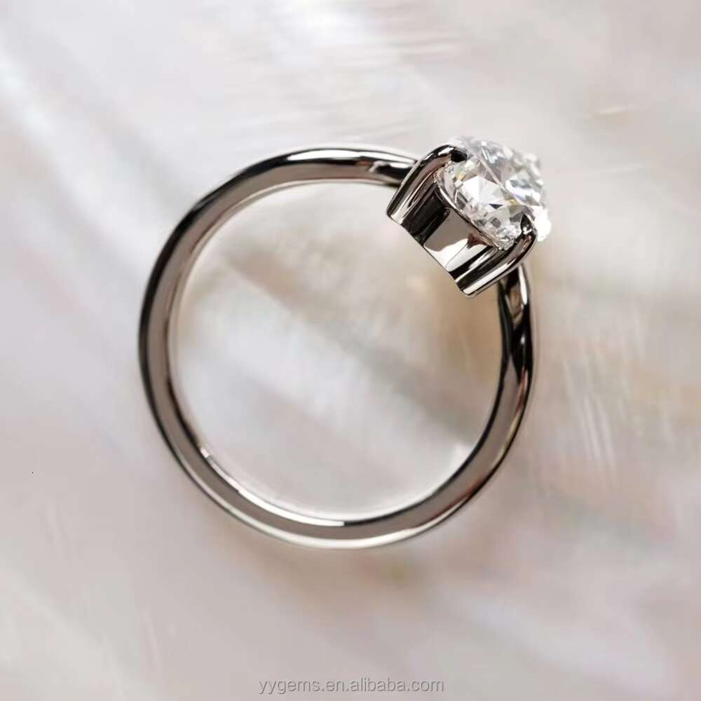 Custom Crafted Platinum 4.0CT Pear Drop Moissanite PT950 Low Set Engagement Ring Fine Jewelry Women Fine Rings