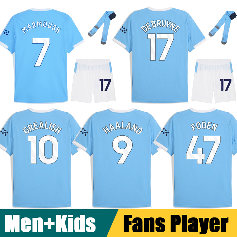 25 26 Haaland SOCCER JERSEYS 2026 Kovacic 10 GREALISH 17 DE BRUYNE 47 FODEN EDERSON M football shirts men kids kit Goalkeeper Man City jerseys