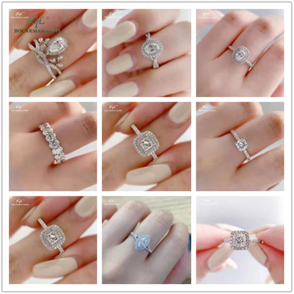 Exquisite Simple yet Sophisticated 14K 18K Gold Set with Moissanite Rings for Ladies Daily Accessories