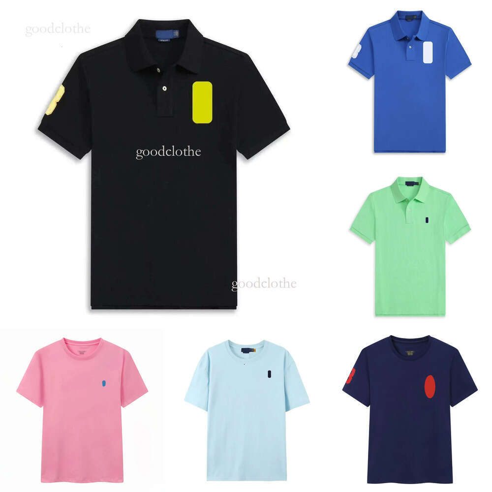 Men Shirt Mens Polo Designer T Shirts Neck Short Sleeve Embroidery Casual Slim Fit Summer Women Tshirts Cotton Polo Rlph Laurent Shirts Horse Ralphlies Men Shirt Cbc