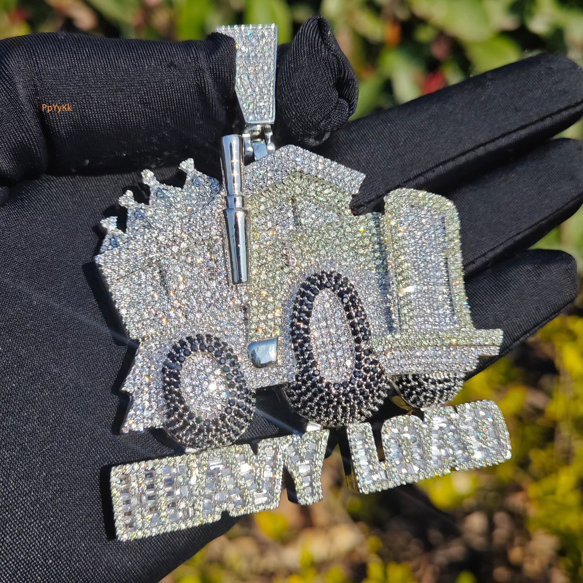 Iced Out Moissanite Jewelry Heavy Duty Truck Hip Hop Men Pendant Trendy Heavy Craft Full Diamond Charm Necklace Pass the Diamond Tester