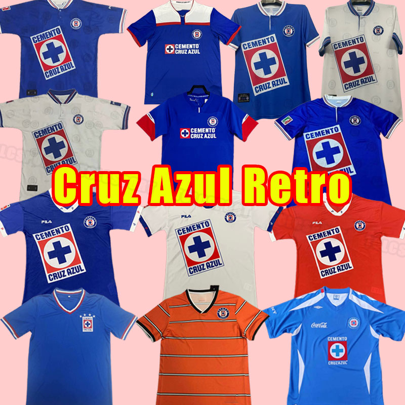 Retro Cruz Azul Campos Retro Soccer Jerseys Home Blue Away White Orange 1997 Vintage Classic Football Shirt Vintage 1997 1998 99 97 98 1996 1973 1974 2008 2018 2019 18 19