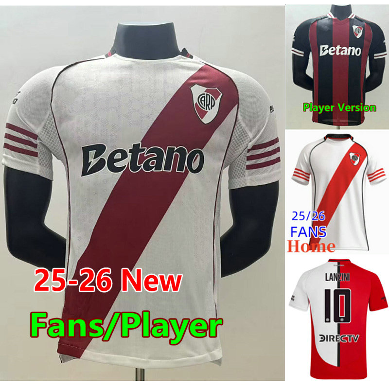 25 26 River Plate soccer Jerseys 2025 2026 SOLARI BORJA LANZINI home away M.SUAREZ football shirts PALAVECINO ALIENDRO colidio maillots de futol men kids uniforms