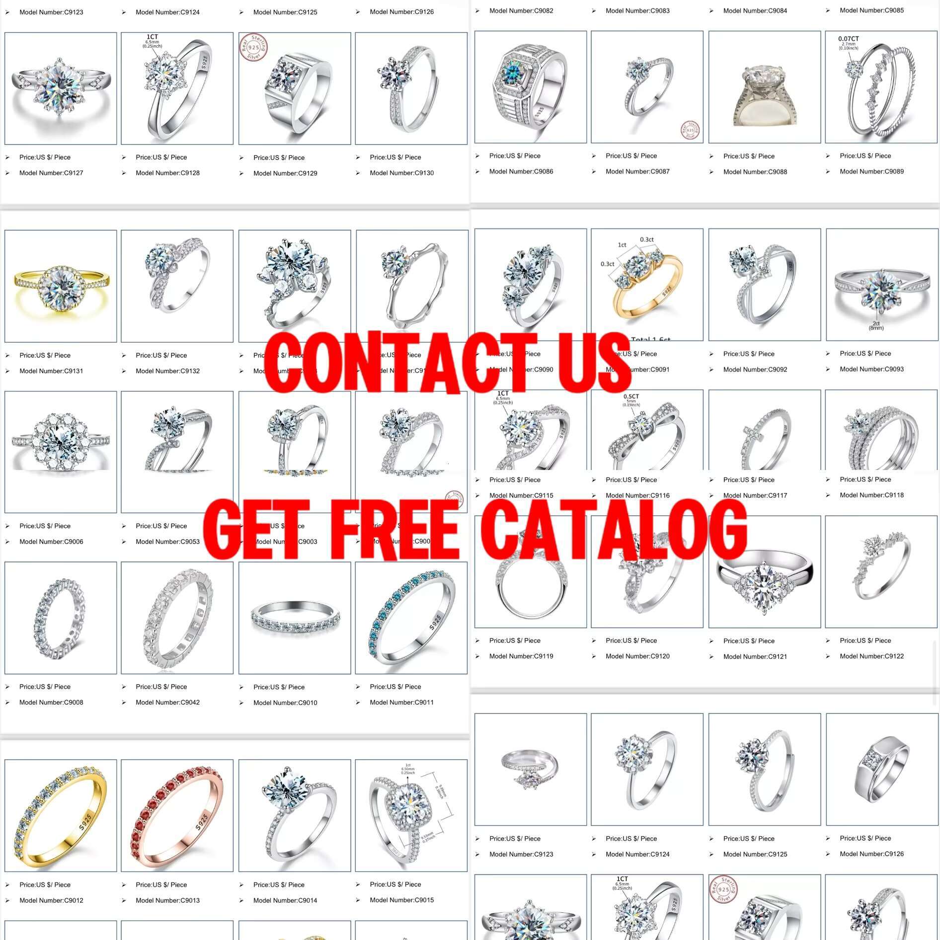 High Quality 925 Sterling Silver 2CT Vvs Moissanite Wedding Engagement Ring With GRA Certificate