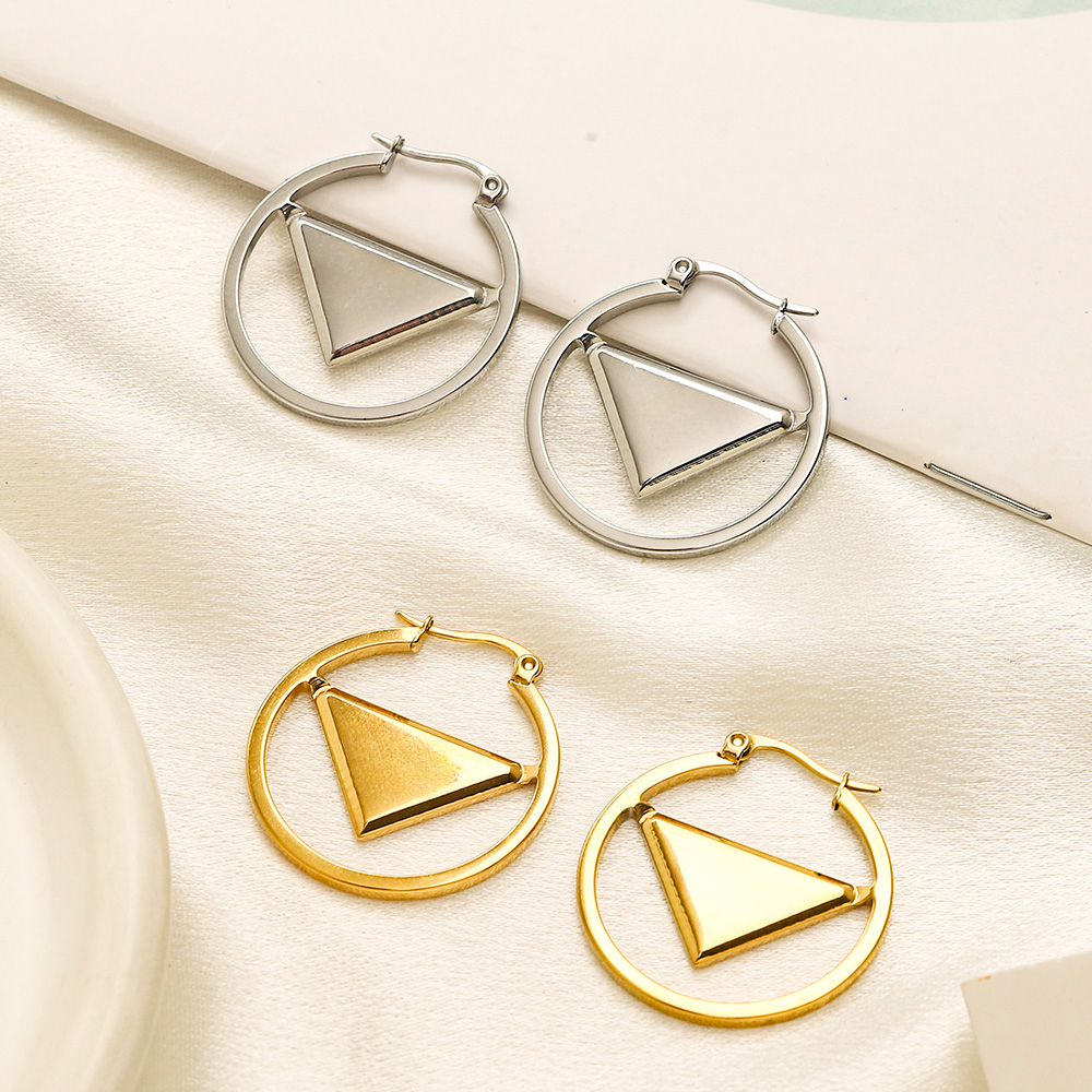 Brand Hoop Classic Designer Stud Sier Gold-Plated Womens Earrings Wedding Party Jewelry Gift Free shipping