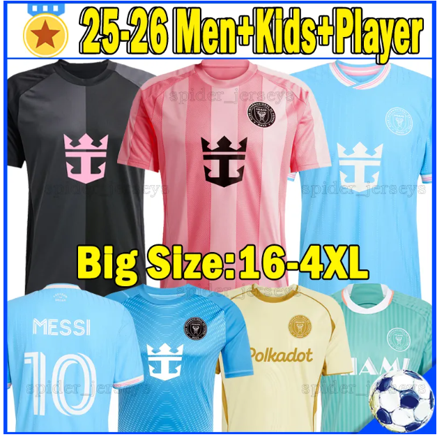 XXXL 4XL 25 26 MESSIS InTeR MiAmIs soccer jerseys 2025 2026 Player Version Long sleeve SUAREZ TAYLOR CAMPANA JORDI ALBA GOMEZ Football Shirts Men Women Kids kits Sets