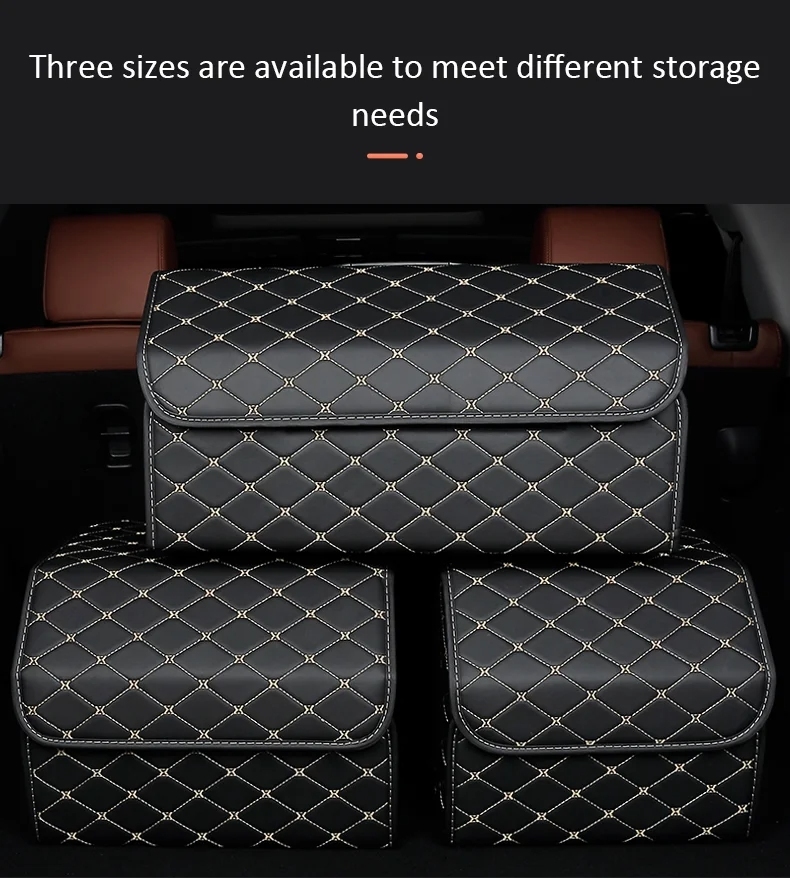 Multipurpose Collapsible Car Trunk Storage Organizer With Lid Portable Car Storage Bag Car Trunk Organizer
