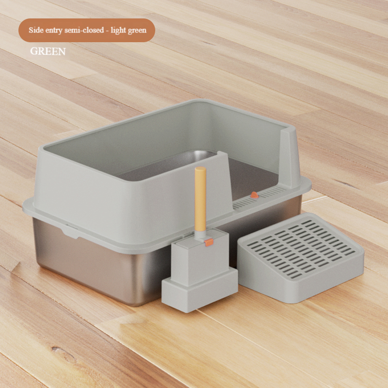 Semi Enclosed Breathable Cat Toilet Durable & Convenient Disassembly Feature