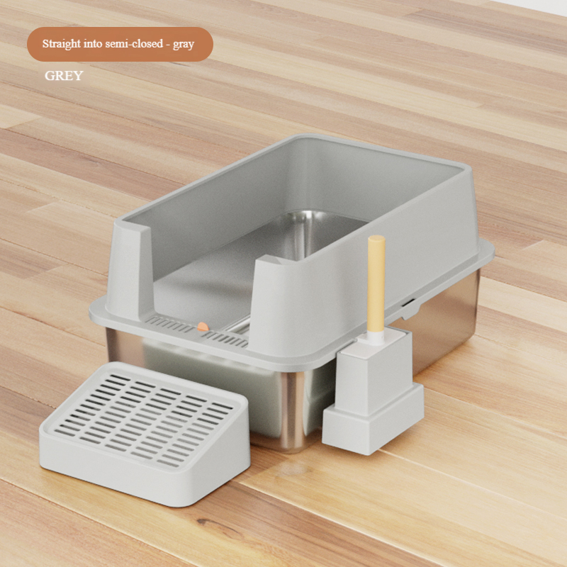 Semi Enclosed Breathable Cat Toilet Durable & Convenient Disassembly Feature