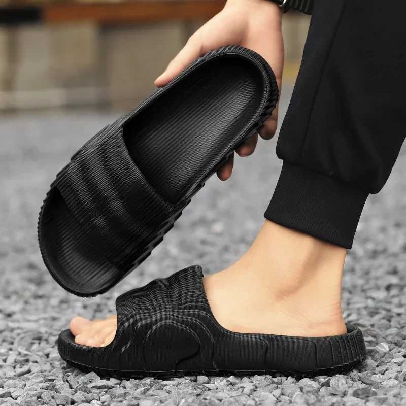 Soft He Slippers Couple Summer Indoor Skid Proof Bathro Slippers Sandals Hotel Solid Color Men Women Flip Flops Flat Shoes Y250626