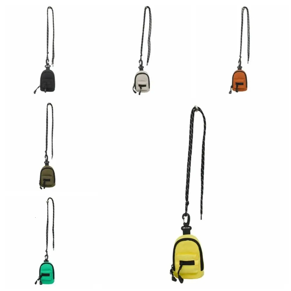 Nylon Hanging Neck Coin Purse Korean Style Crossbody Bag Lanyard Shoulder Bag Multifunction Earphone Storage Bag 250624
