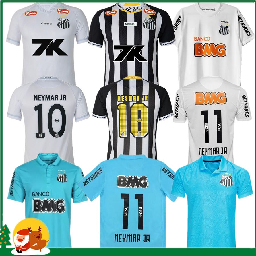 2011 2012 2013 2024 2025 Santos retro soccer jersey 12 13 24 25 26 NEYMAR JR Ganso Elano Borges Felipe Anderson vintage classic football Men kids shirts jersey