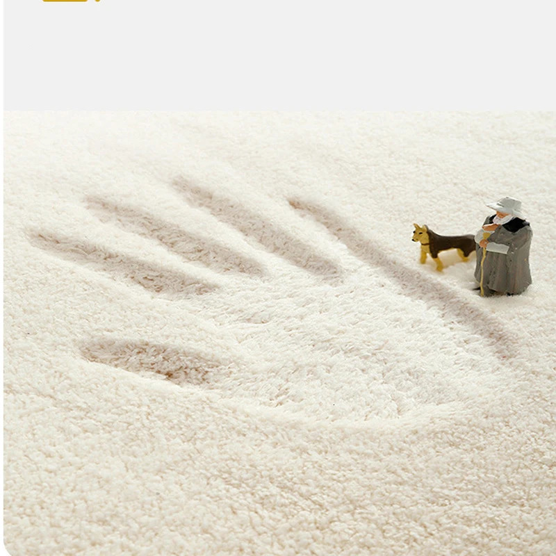 Plush Carpet for Living Room Creative Flower Shape Soft Fluffy Carpets Bedroom Bathroom Antislip Rugs Mat Decorative Doormat 250626