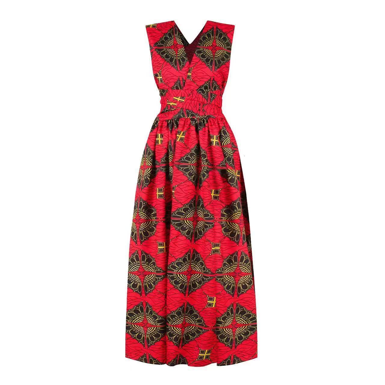 Feather Print Tie Multi-Way Dress Ethnic Style Womens Sexy Split Long Dress 210422