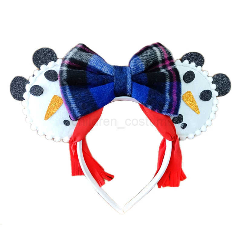 Disney Christmas Mickey Mouse Ears Headbands Festival Carnival Party Hair Headwear For Baby Girls Women Headband Kids Accessories W250625