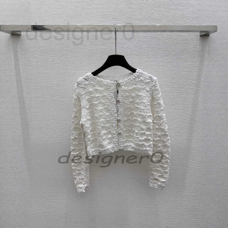 Women's Sweaters designer Correct High Version CH Home Spring Summer New Soft Tweed CC Button Long Sleeve Knitted Cardigan Top PCCF
