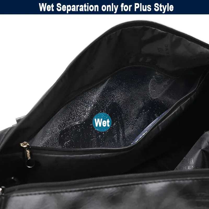 PU Leather Gym Bag Fitness Sports Bags Dry Wet Handbags For Men Women Training Shoulder Traveling Sports Bag Gym Bag XA18A Y250626