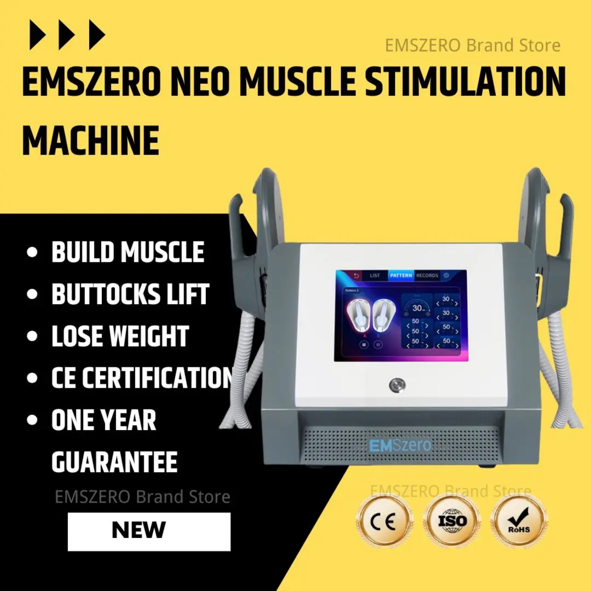 2025 Emszero Machines 6500w 15 Tesla Professional Portable Body Slimming Nova Rf Mini Muscle EMS Electromagnetic Stimulate