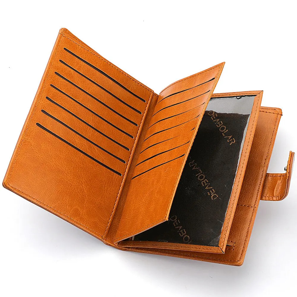 Stylish Travel Passport Bag Multi-Card Card Holder Portable Multi-Function Mens Wallet 250625