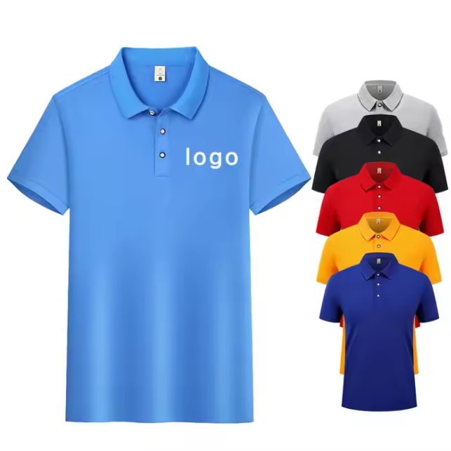 Customized Mens Sports T-shirt with POLO Collar for Office Wear