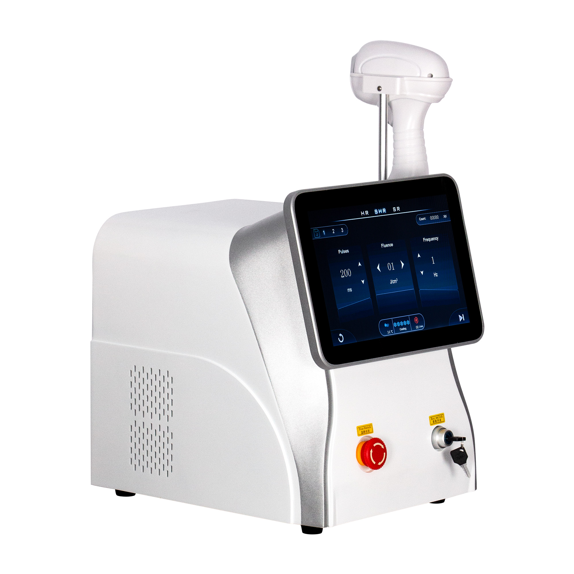 ice titanium 755nm 808nm 1064nm 3 wavelength diode hair removal equipment whitening rejuvenating machine
