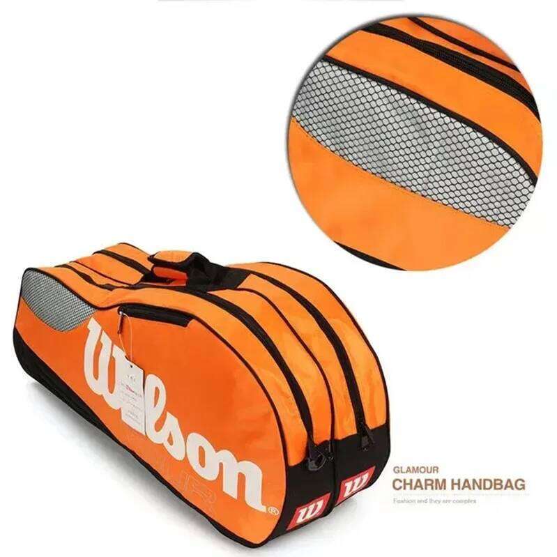 Genuine Wilson Racket Large Capacity Outdoor Waterproof Racquet Golf Men Women Tennis Sport Bag