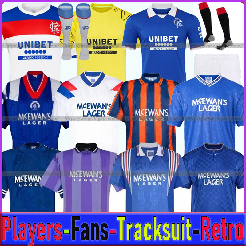 Glasgow Rangerss FC 25 26 Soccer Jerseys 2025 home shirt away Glasgow COLAK ROOFE LUNDSTRAM HAGI BARKER MORELOS TAVERNIER KENT TILLMAN 3RD Football man kids kit