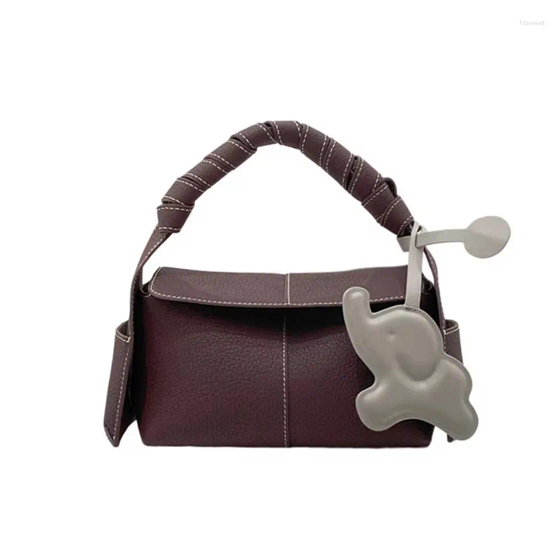Totes Vintage Shoulder Crossbody Bags For Women Designer Handbags And Purses In PU Small Splicing Design Underarm