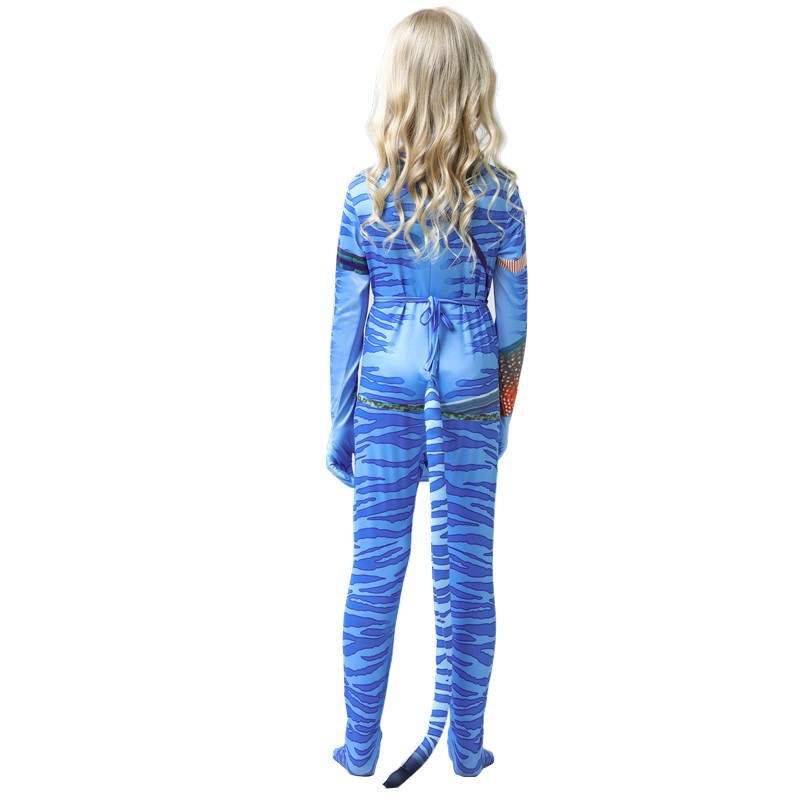 Children's performance costumes, blue anime games, role-playing costumes, COS boys and girls' costumes