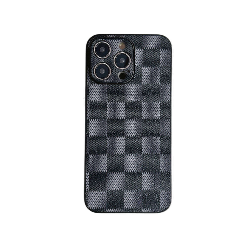 Fashion design phone case for iPhone with vintage pattern checkerboard
