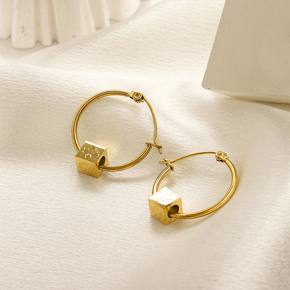 Designer Earring Brand Diamond Earrings Geometric Stud Earrings Women Gold Earrings Wedding Gift